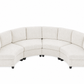 Rosalind Chenille Curved Modular Sectional – 4-Seat Sofa - Beige (10)