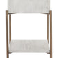 Yoru Oak White Side Table