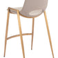 Desi Counter Stool (Set of 2) in Beige & Gold