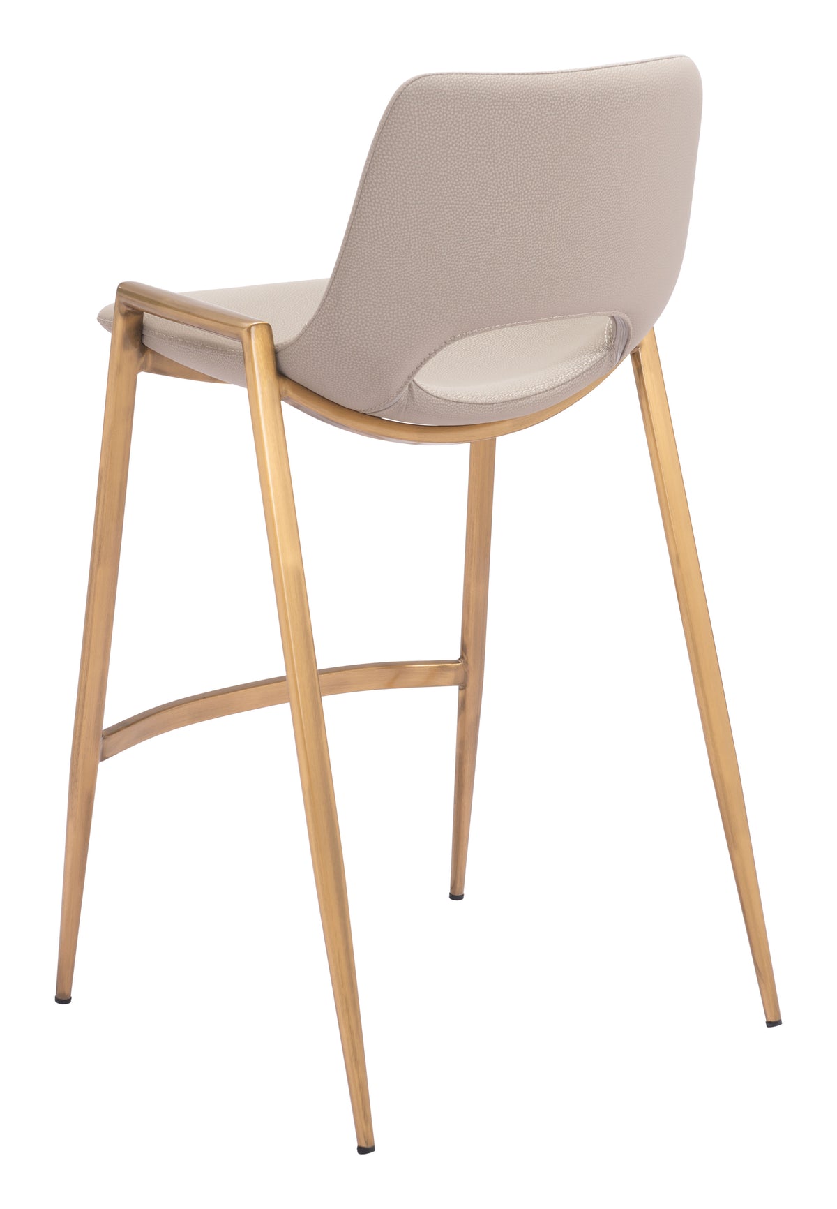 Desi Counter Stool (Set of 2) in Beige & Gold