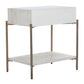 Yoru Oak White Side Table
