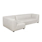 Lukas 2-piece sectional with left-facing chaise in cream