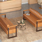 Ludlow Button-Tufted Faux Leather Bench Set