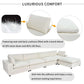 Modular Cloud Sofa Sectional w/ Ottoman 176' (2 Colors)