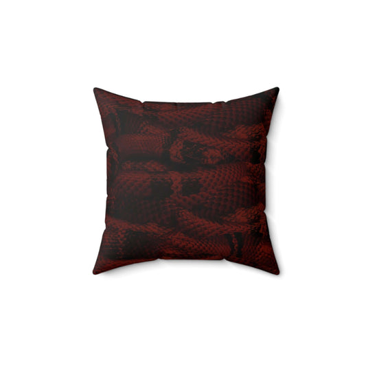 Spun Polyester Designer Square Accent Throw Pillow (Serpent) - Revel Sofa 