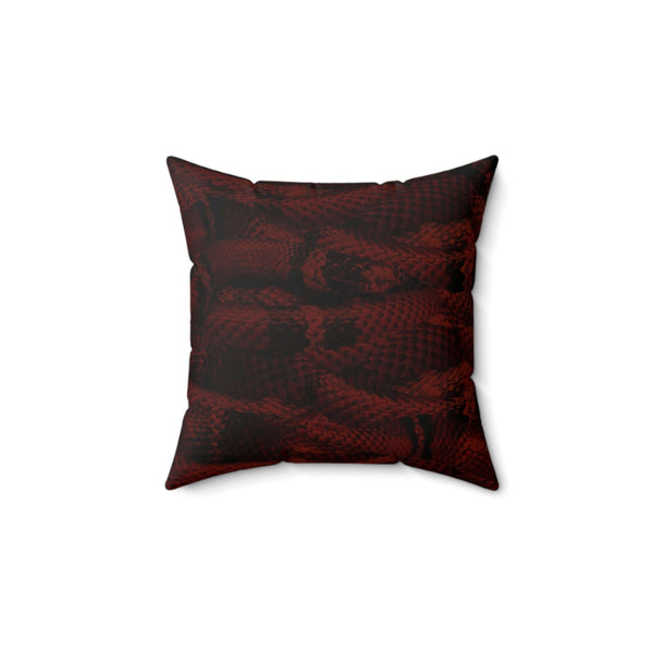 Spun Polyester Designer Square Accent Throw Pillow (Serpent) - Revel Sofa