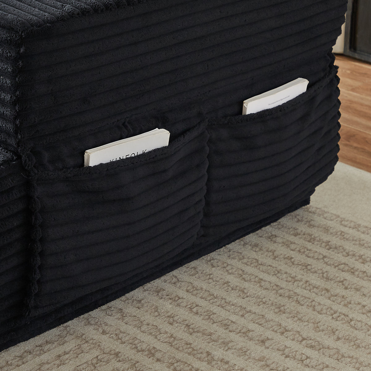 Sorrel U-Shaped Modular Sofa - Black (10)