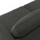 Livingston MCM Styled Fabric Sofa Loveseat, Charcoal Gray 76" - Revel Sofa 