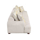 Modern Channel Tufted Corduroy Fabric Sofa 103.9'