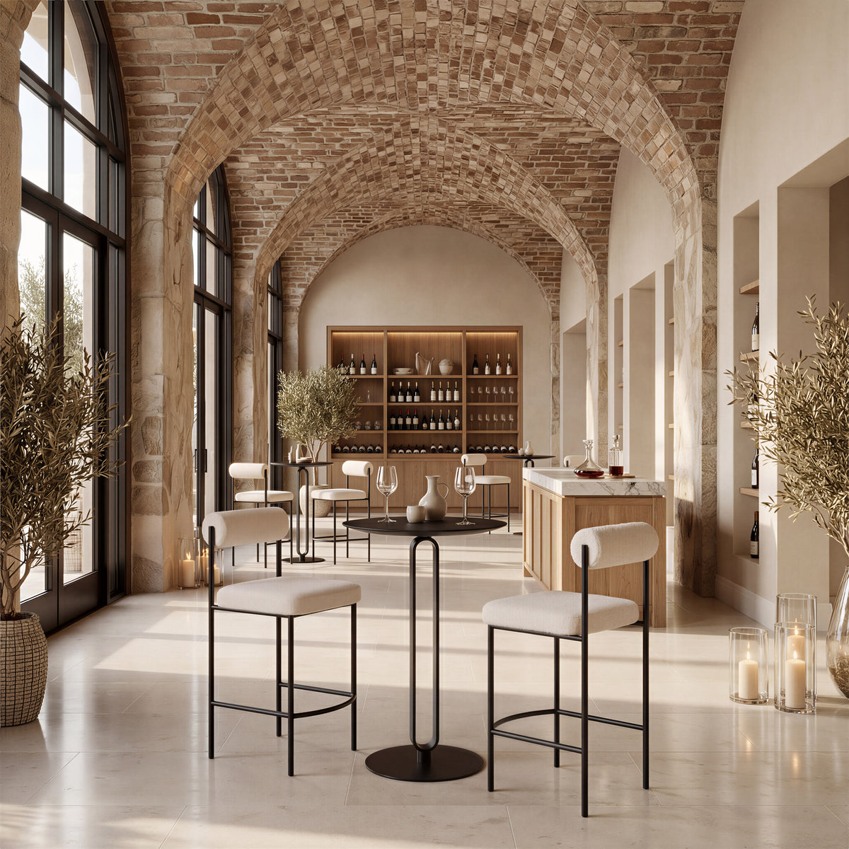 Livorno Ivory Counter Stool (Set of 2)