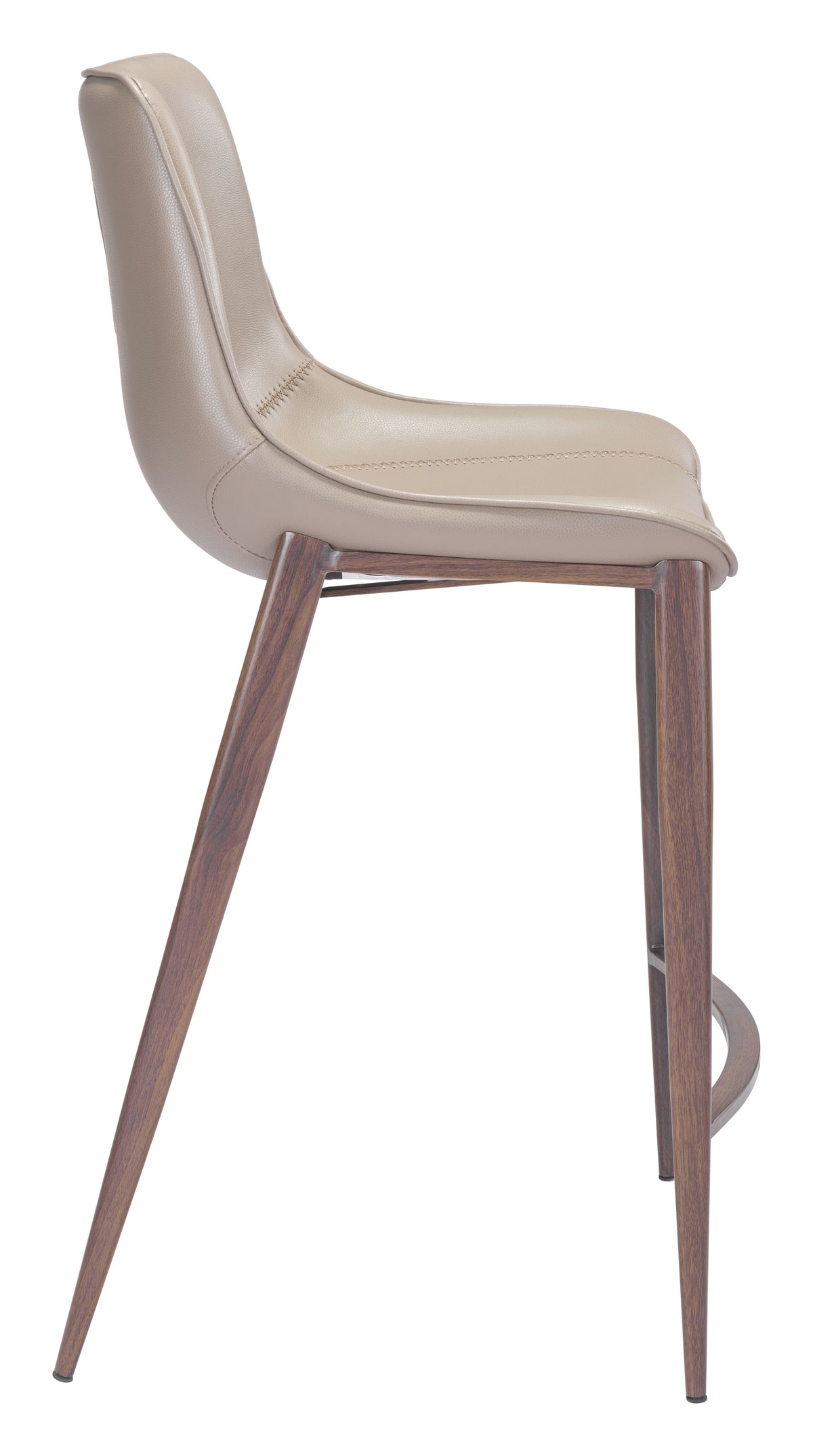Magnus Counter Stool (Set of 2) in Brown & Walnut