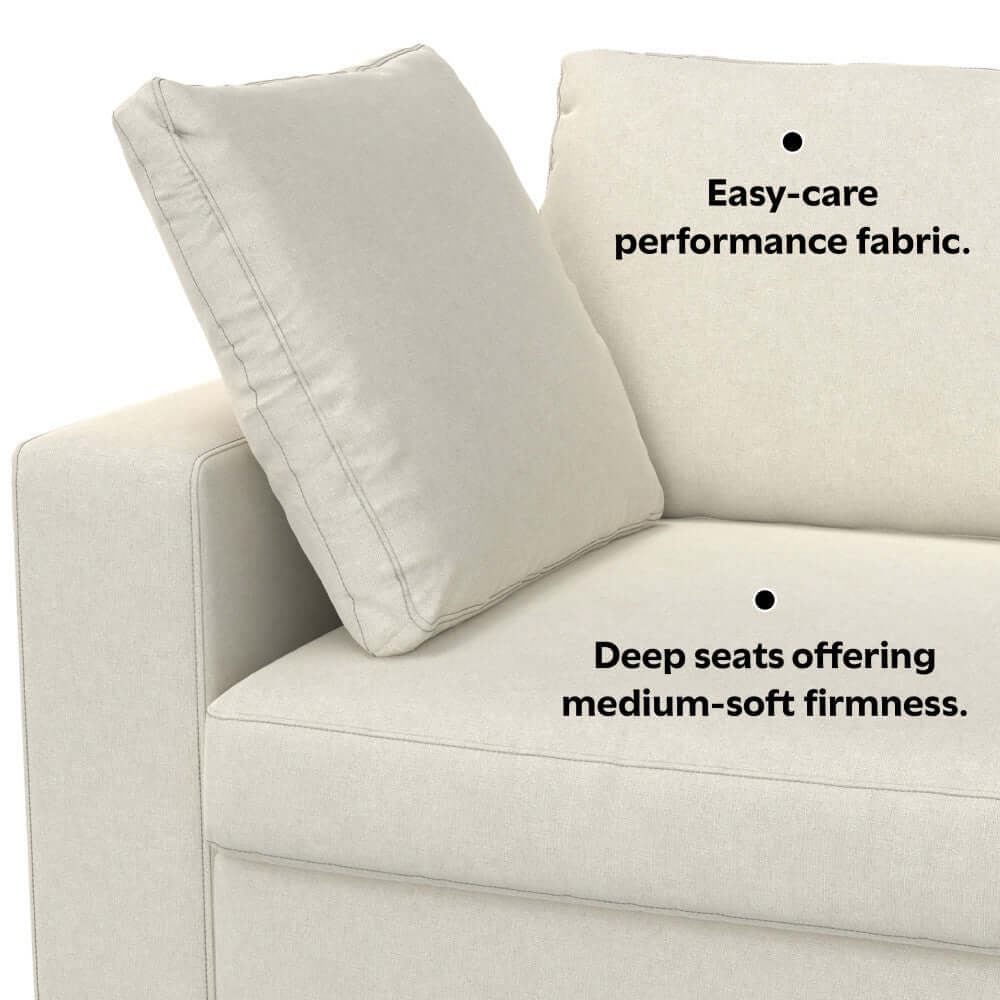 Charlie Deep Seater Loveseat Sofa 78' (2 Colors)
