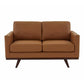Chester MCM Faux Leather Loveseat Sofa 58" (5 Colors)