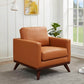 Chester MCM Faux Leather Accent Chair (5 Colors)