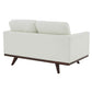 Chester MCM Faux Leather Loveseat Sofa 58" (5 Colors)