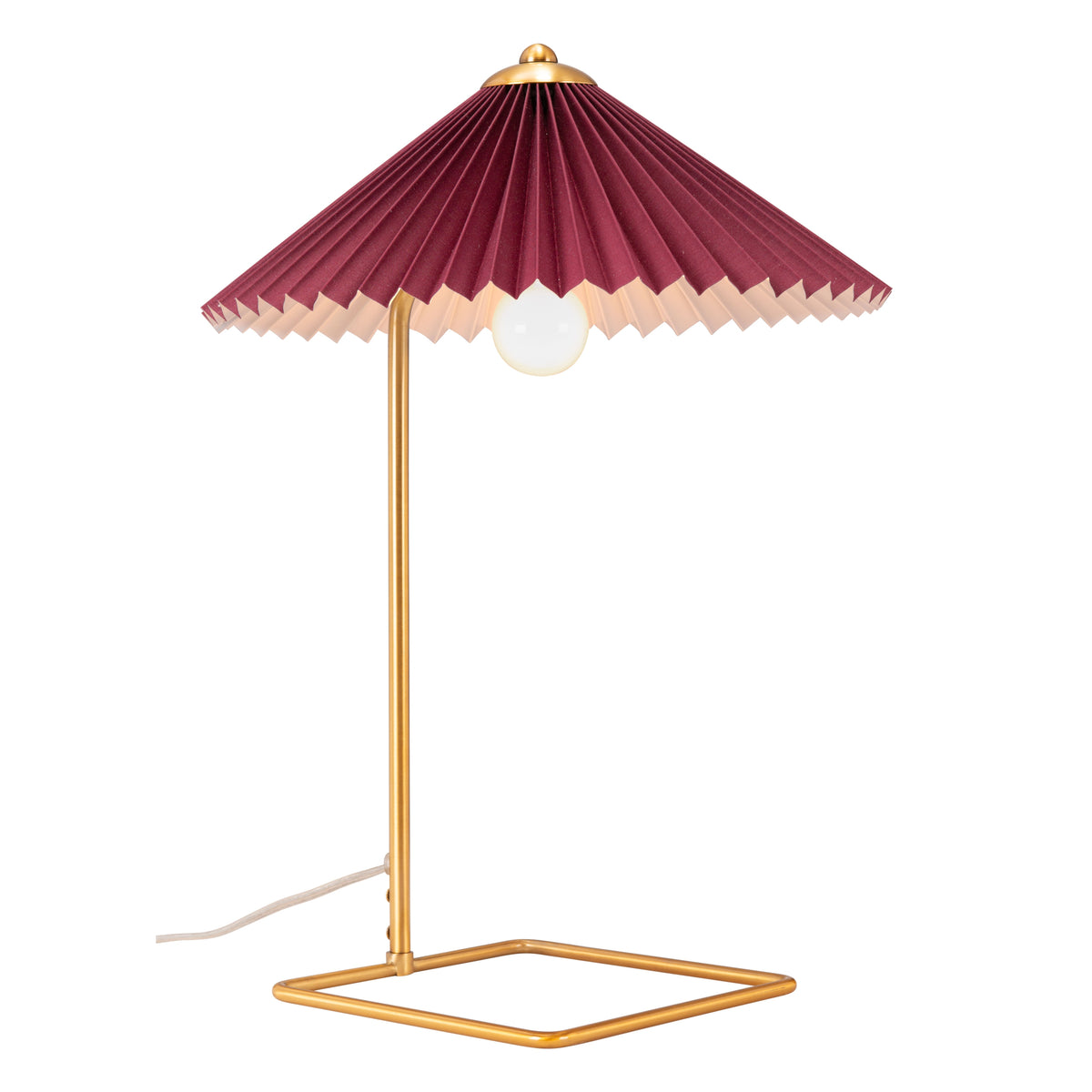 Charo Red & Gold Table Lamp