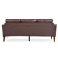 MCM Faux Leather Sofa 77'