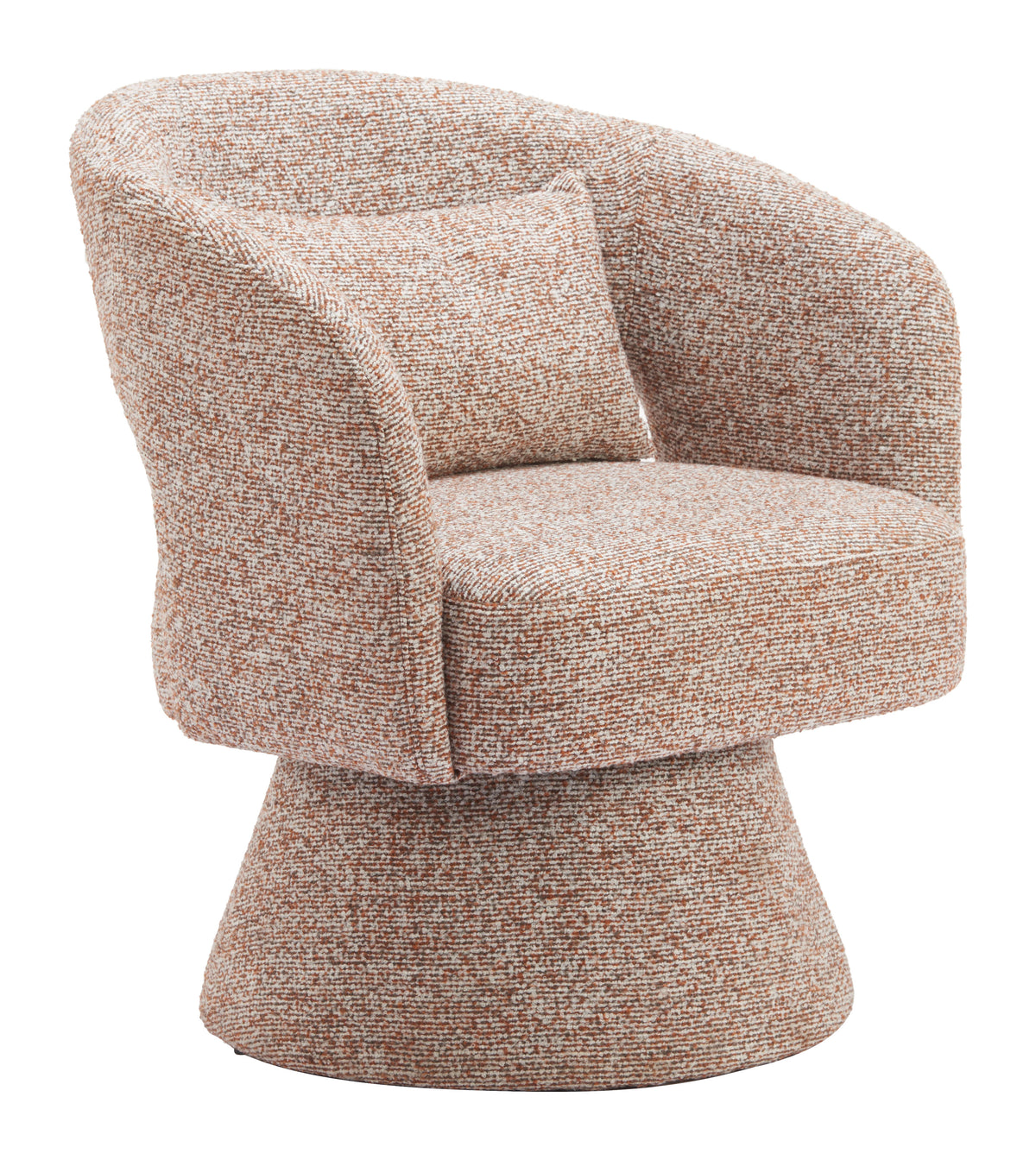 Liva Frosty Brown Swivel Chair