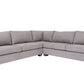 Contemporary Grey Fabric Corner Sofa Sectional 120'