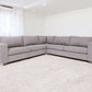Contemporary Grey Fabric Corner Sofa Sectional 120'