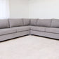 Contemporary Grey Fabric Corner Sofa Sectional 120'