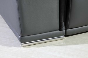 Italian Leather Power Reclining Corner Sectional Sofa