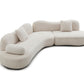 Meryl Curved Boucle Sofa