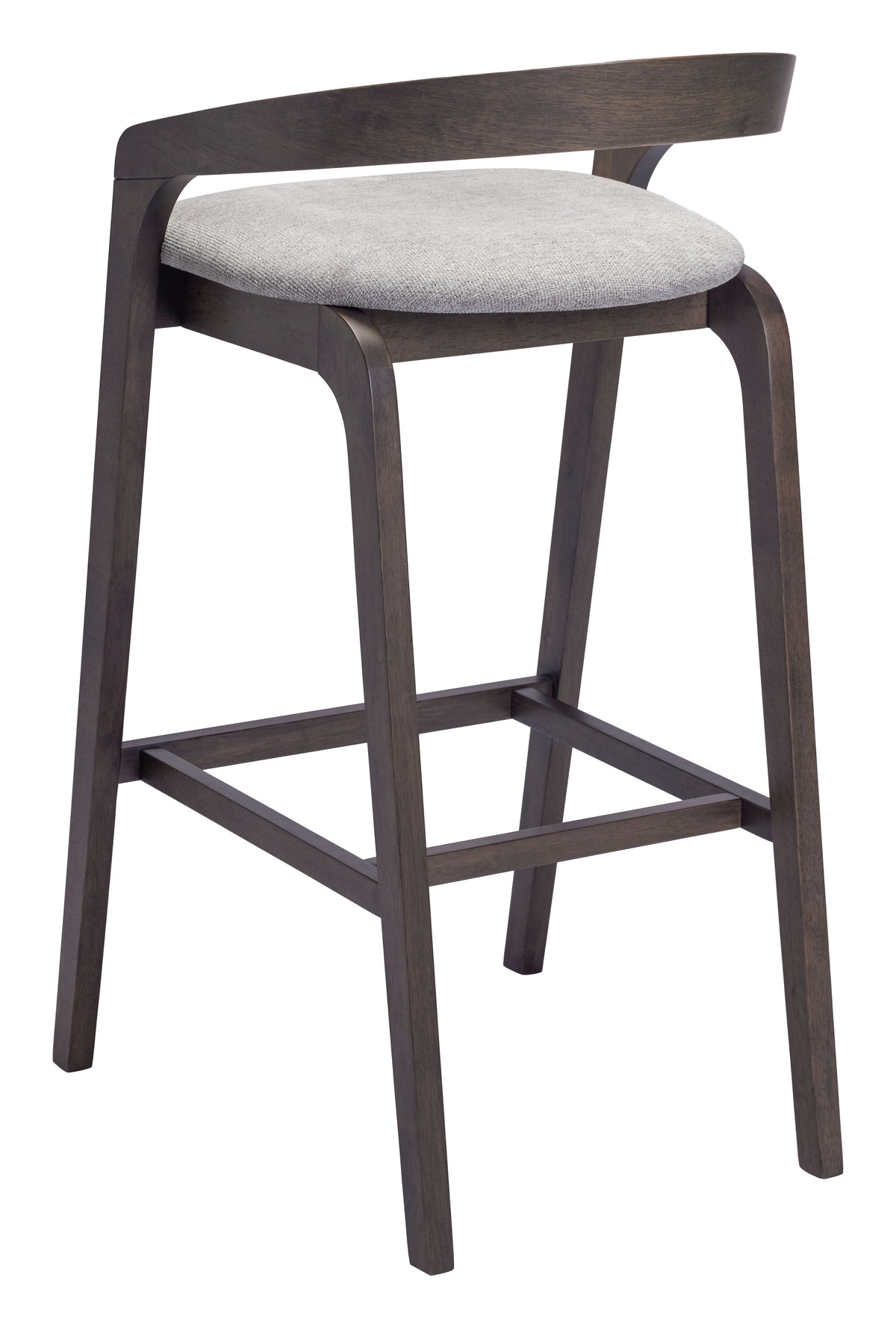 Troy Dove Gray & Espresso Barstool (Set of 2)