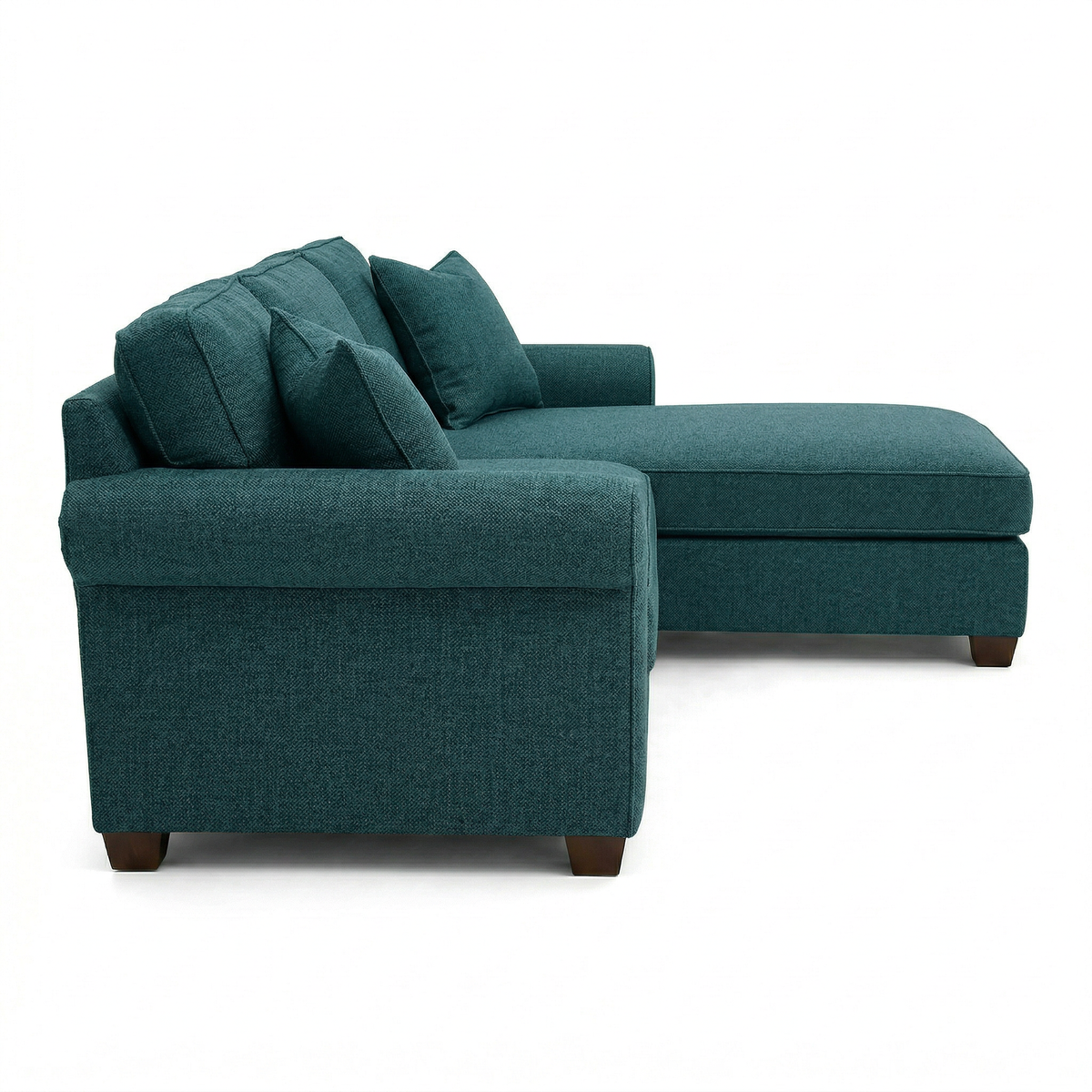 Irlanda Upholstered L-Shaped Sectional – 120" Made-in-USA Sectional Sofa - Hepburn Teal - Fabric (7)
