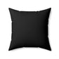 Spun Polyester Square Pillow Revel Logo In Black - Revel Sofa 