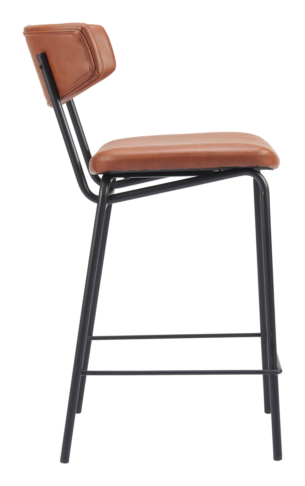 Charon Counter Stool (Set of 2) in Vintage Brown