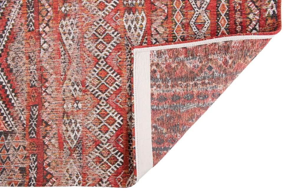Red and Gray Oriental Non Skid Area Rug | 9' x 13' showcasing classic pattern and rich texture.