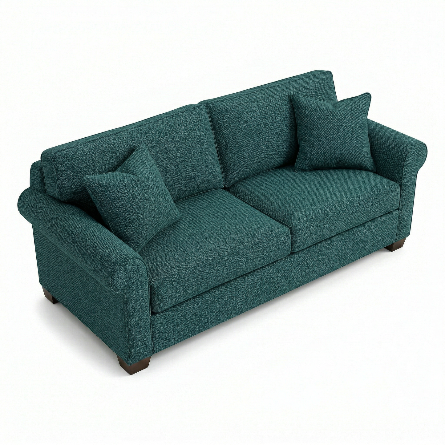 Irlanda Classic Sofa – 92" Rolled-Arm Made-in-USA Sofa - Hepburn Teal - Fabric (8)