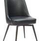 Keppel Swivel Dining Chair (Set of 2) in Black