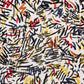 White Abstract Non Skid Area Rug | 9' x 13'