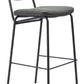 Charon Barstool (Set of 2) in Vintage Black