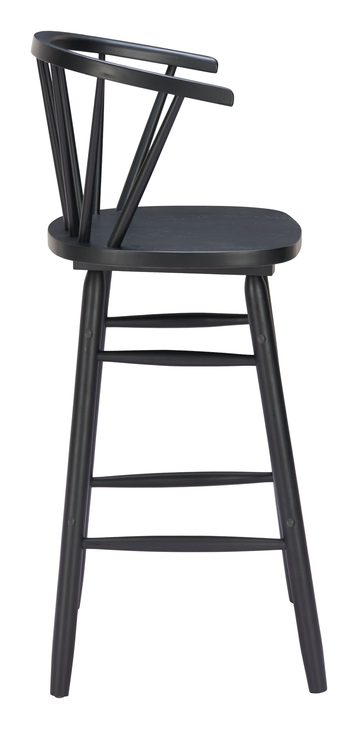 Stenger Barstool (Set of 2) in Black