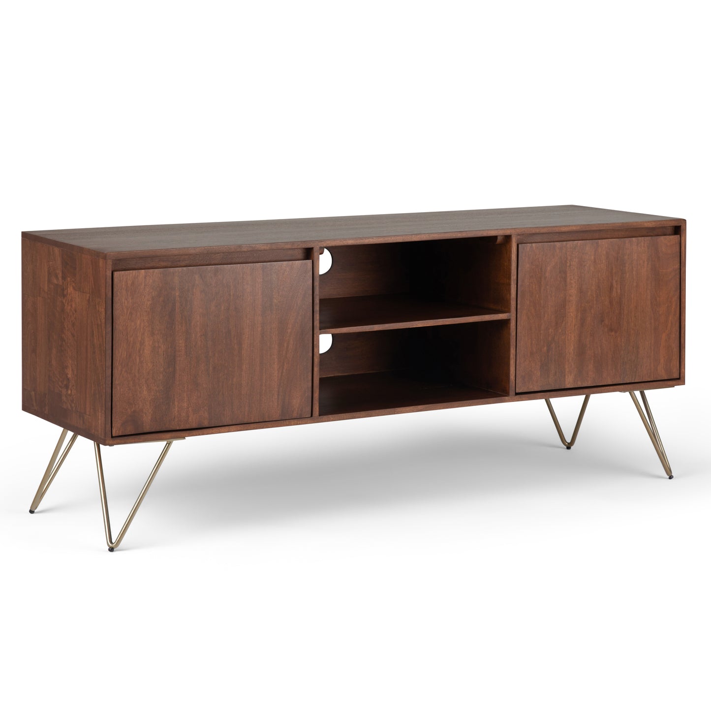 Hunter Dark Brown Wood TV Stand