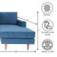 MCM Fabric Right-Facing Chaise Sofa Sectional 108" (2 Colors)
