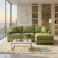 Clifford L-Shaped Sectional Sofa – Made in USA, 9 Fabric Options - Notion Appletini - Fabric (12)