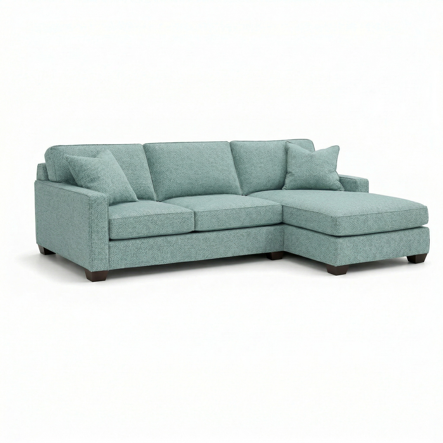 Clifford L-Shaped Sectional Sofa – Made in USA, 9 Fabric Options - Leslie Robins Egg - Fabric (3)