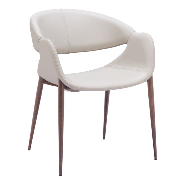 Limay Beige & Walnut Dining Chair (Set of 2)