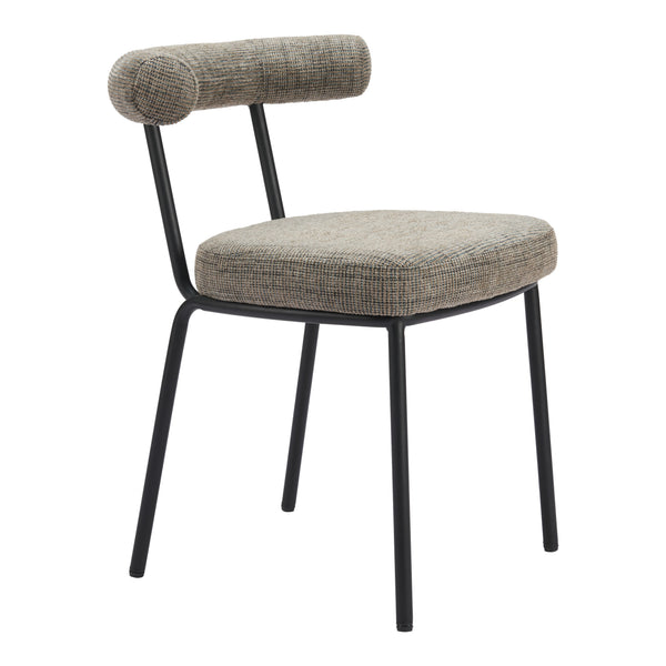 Kede Green Tweed Dining Chair (Set of 2)