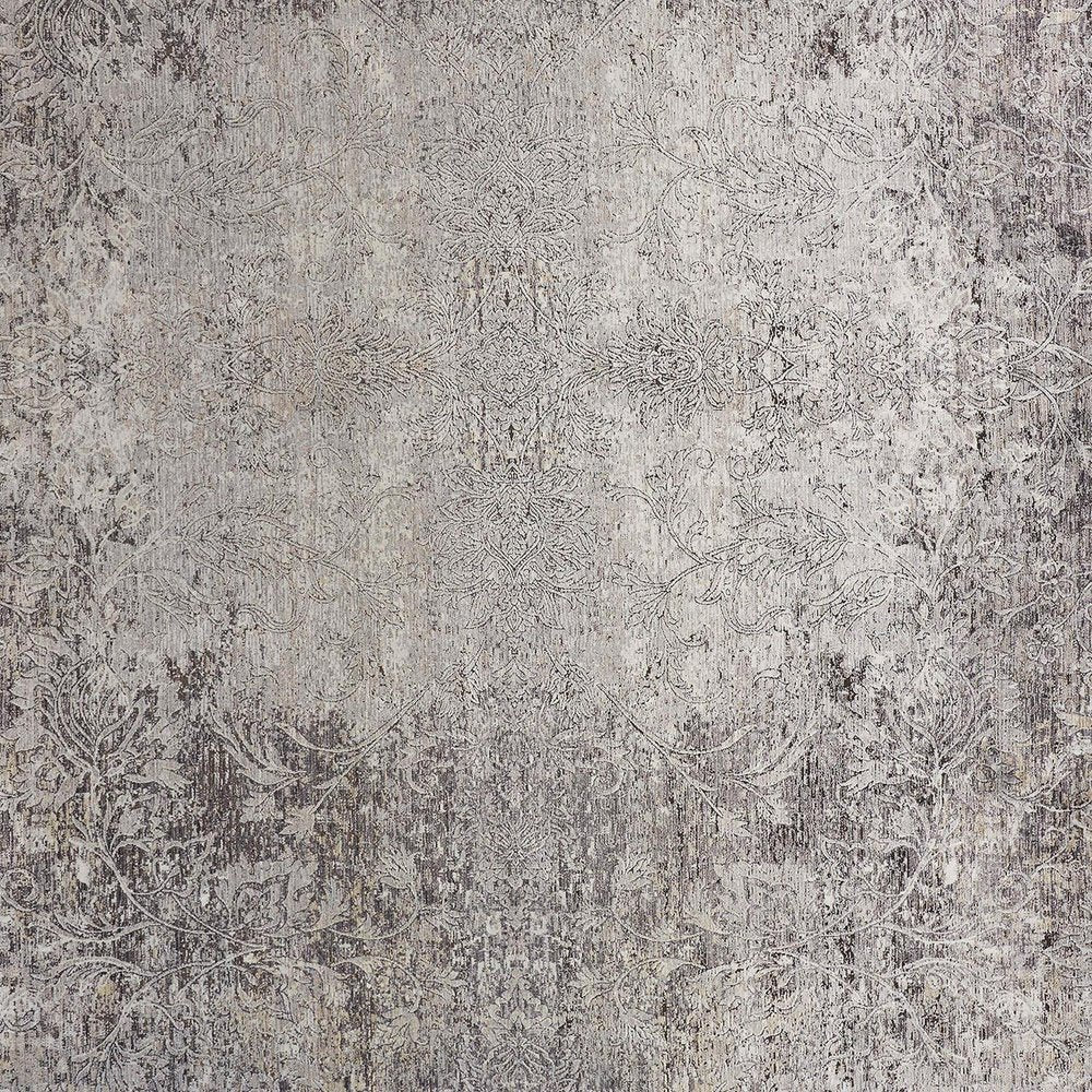 Tan and Gray Oriental Power Loom Worn Faded Area Rug | 9' x 13'