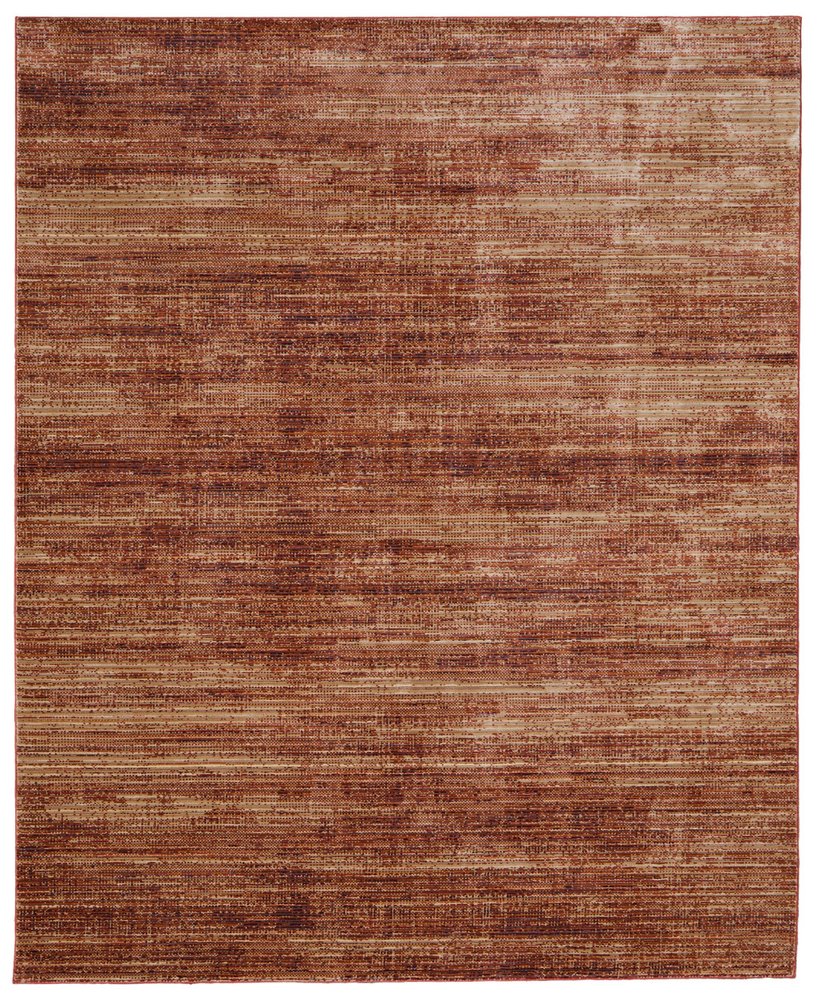 Tan and Brown Power Loom Area Rug | 9' x 13'