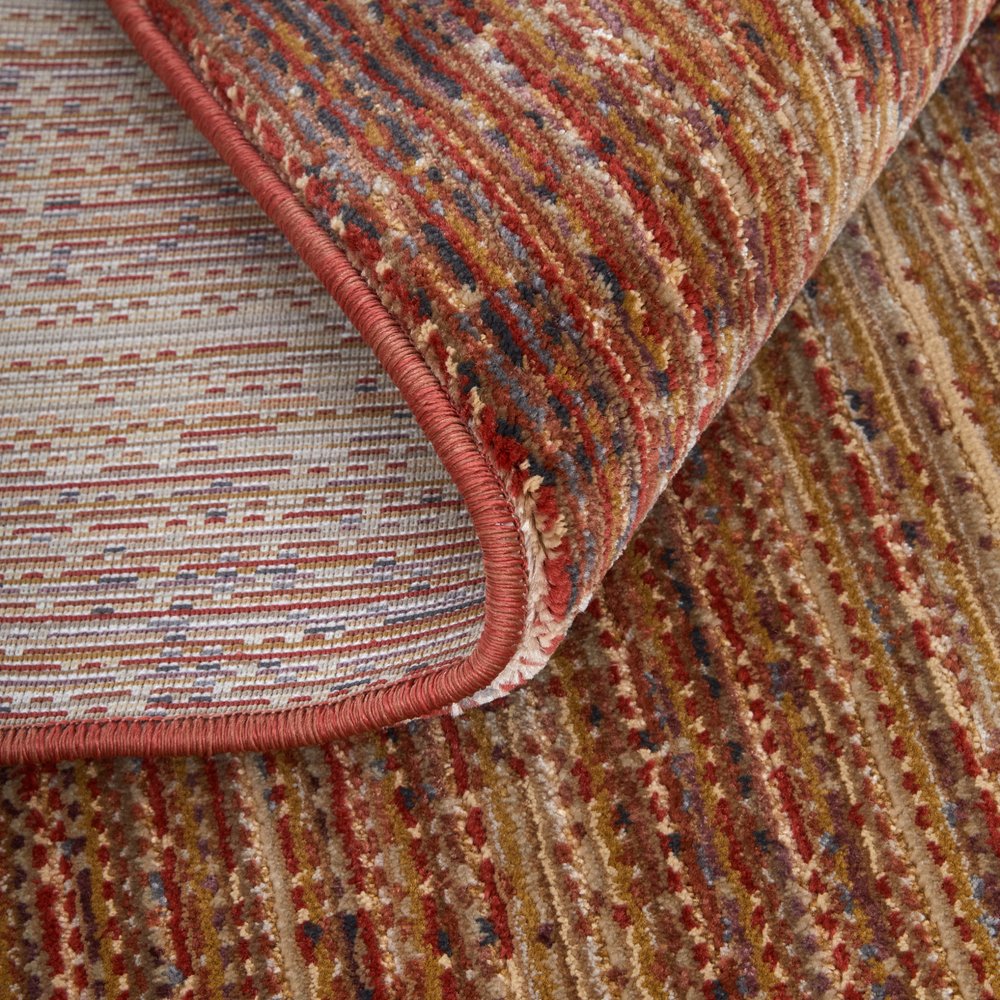 Tan and Brown Power Loom Area Rug | 9' x 13'