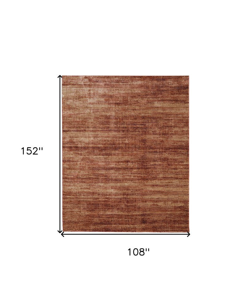 Tan and Brown Power Loom Area Rug | 9' x 13'
