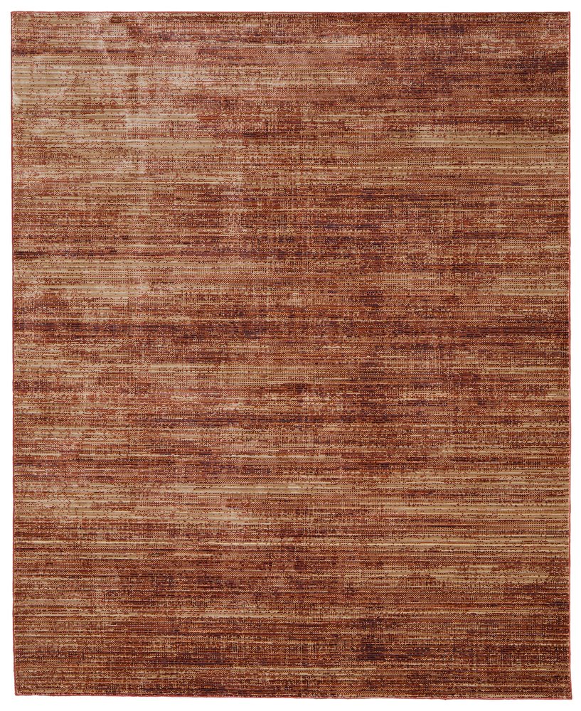 Tan and Brown Power Loom Area Rug | 9' x 13'