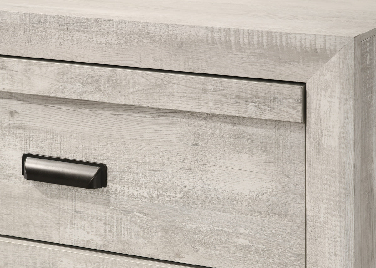 Yves Chevron Wood Bed