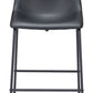 Smart Counter Stool (Set of 2) in Black